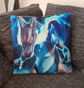 Pokemon Kissenbezug Mega Glurak X  45cm x 45cm - Tinisu