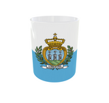 San Marino Kaffeetasse Flagge Pot Kaffee Tasse SMR Becher Coffeecup Büro Tee