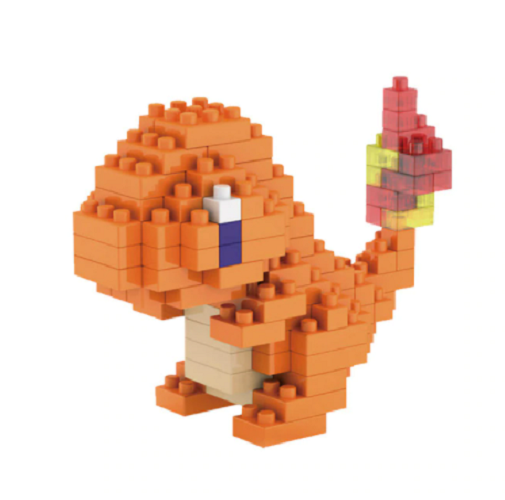 Pokemon LNO Micro-Bricks Bausatz Glumanda / Charmander - Tinisu