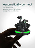 Gaming LED In-Ear Bluetooth Violett Kopfhörer Wireless Ohrhörer von Zime - Tinisu