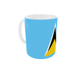 St. Lucia Tasse Flagge Pot Kaffeetasse National Becher Kaffee Cup Büro Tee