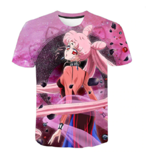 Sailor Moon T-Shirt für Kinder (Unisex) - Motiv: Black Lady Chibiusa - Tinisu