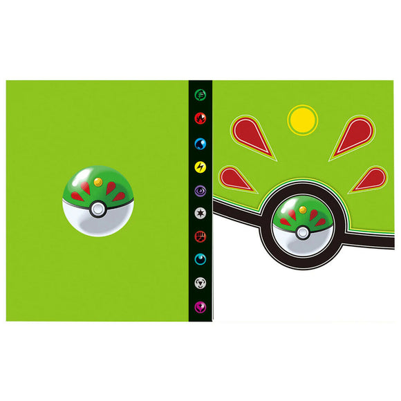 Pokemon Ordner Freundesball grün Sammelalbum 240 Karten Portfolio - Tinisu
