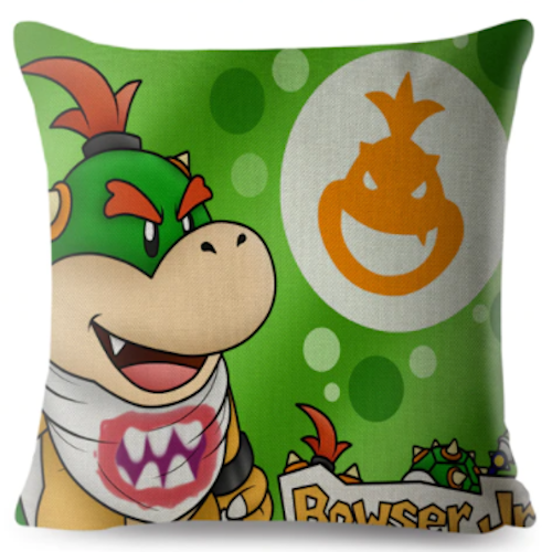 Super Mario Kissenbezug Bowser Jr 45cm x 45cm - Tinisu