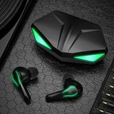 Gaming LED In-Ear Bluetooth Kopfhörer Grün Wireless Ohrhörer von Zime - Tinisu