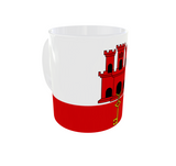 Gibraltar Kaffeetasse Flagge GIB Pot Kaffee Tasse Becher Coffeecup Büro Tee