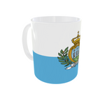 San Marino Kaffeetasse Flagge Pot Kaffee Tasse SMR Becher Coffeecup Büro Tee