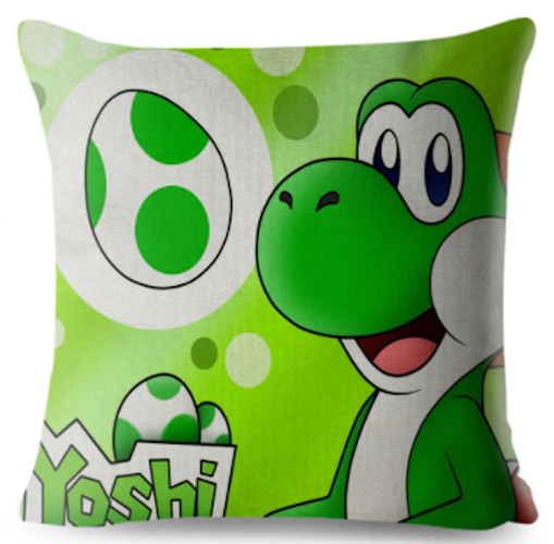 Super Mario Kissenbezug Yoshi 45cm x 45cm - Tinisu