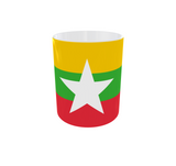 Myanmar Kaffeetasse Flagge Pot Kaffee Tasse National Becher Coffeecup Büro Tee