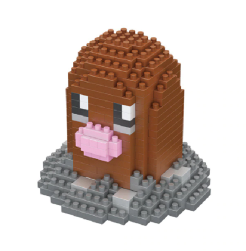 Pokemon LNO Micro-Bricks Figur Digda / Diglett - Tinisu