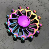 Tinisu Fidget Spinner Kreisel Anti Stress Hand Rainbow Metall Finger ADHS - Tinisu