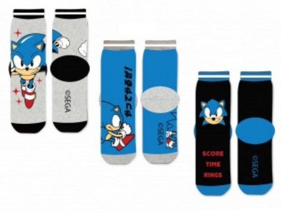 Sonic the Hedgehog Socken 3 Paar Unisex Kinder - Tinisu