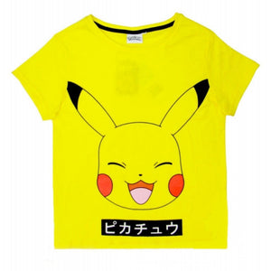 Pokemon T-Shirt für Erwachsene (Kurze Ärmel/Unisex) - Motiv: Pikachu - Tinisu