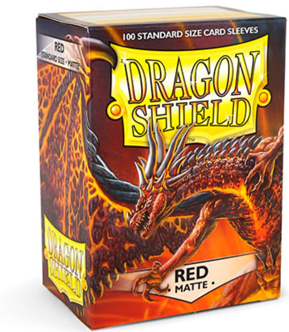 Dragon Shield Kartenhüllen 63 x 88mm Matte Sleeves Red (100) - Tinisu