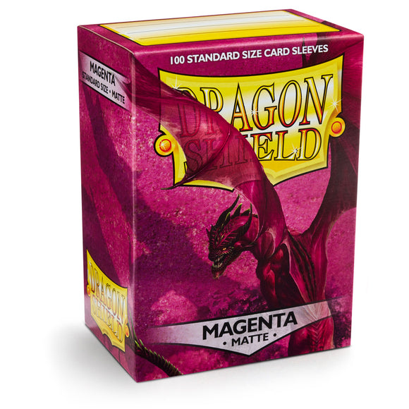 Dragon Shield Kartenhüllen 63 x 88mm Matte Sleeves Magenta (100) - Tinisu