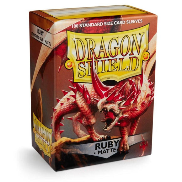 Dragon Shield Kartenhüllen 63 x 88mm Matte Sleeves Ruby (100) - Tinisu