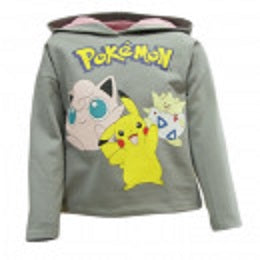 Pokemon Hoodi für Kinder (Unisex) - Motiv - Pikachu, Pummeluff, Togepi - Tinisu