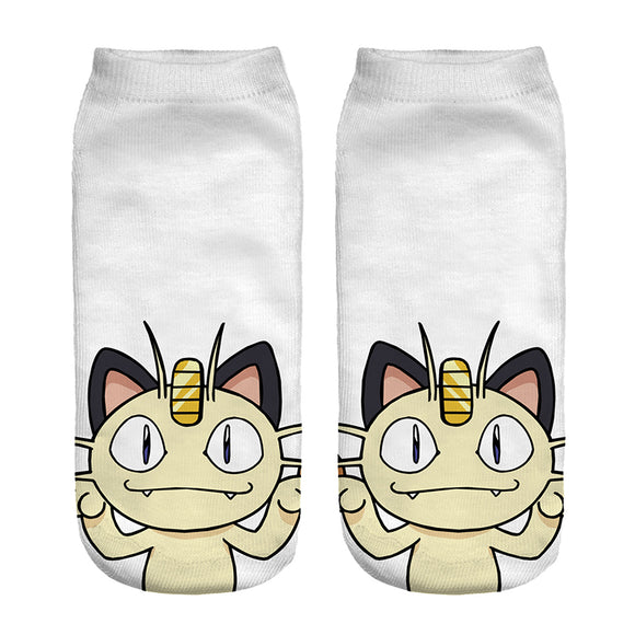 Pokemon Mauzi Socken Cosplay Unisex-Socken Outdoor Socks - Tinisu