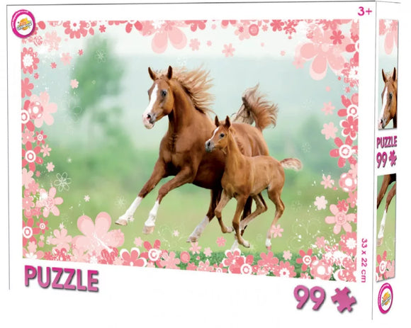 Pony Pferde Kinder Puzzle mit 99 Teilen - Tinisu