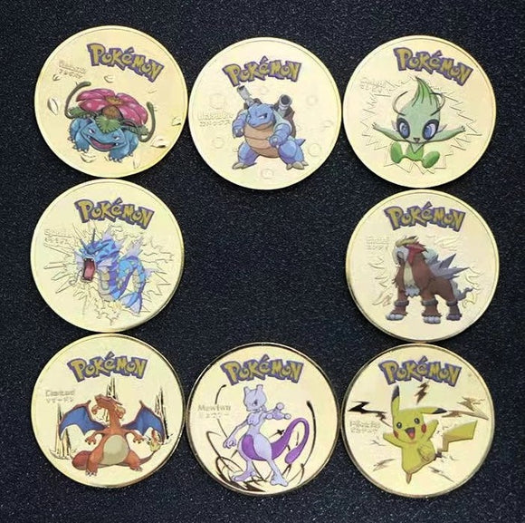 Pokemon Münzen Collector's Edition Goldmünze für Sammler Coin - Tinisu