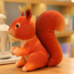 Eichhörnchen Kuscheltier - 25 cm Plüschtier für Kinder süßes Stofftier - Tinisu