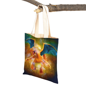 Pokemon Beutel Tasche Glurak 3D Motiv Jute Tüte - Tinisu