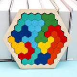 Kinder Baby Holz Puzzle Geometrie Lernspielzeug - Tinisu