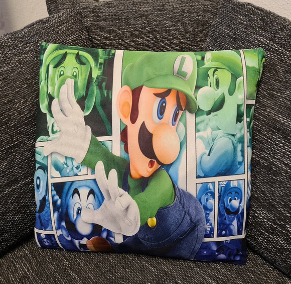 Super Mario Kissenbezug: Luigi - 45cm x 45cm - Tinisu