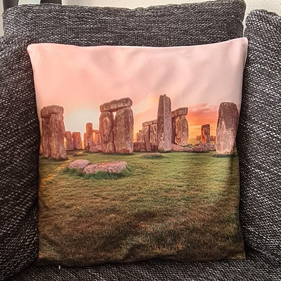 Kissenbezug England - Stonehenge Ruinen - 45cm x 45cm - Tinisu