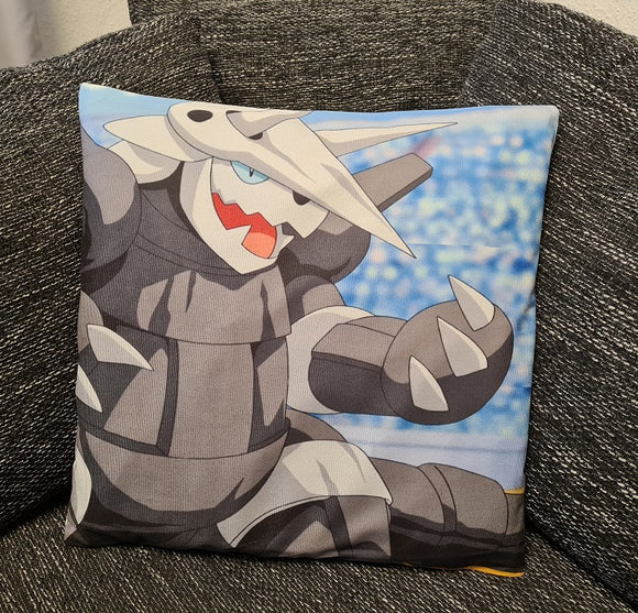 Pokemon Kissenbezug Stolloss / Aggron 45cm x 45cm - Tinisu