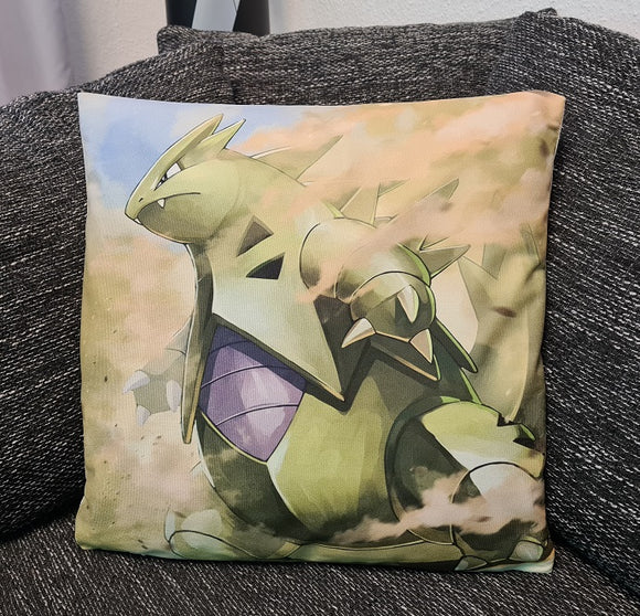 Pokemon Kissenbezug Despotar / Tyranitar 45cm x 45cm - Tinisu