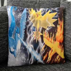 Pokemon Kissenbezug Lavados, Zapdos & Arktos 45cm x 45cm - Tinisu