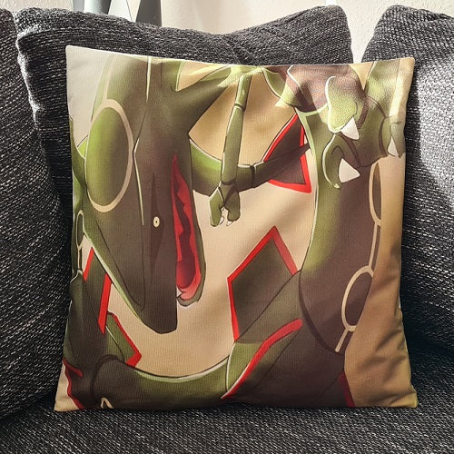 Pokemon Kissenbezug Rayquaza 45cm x 45cm - Tinisu