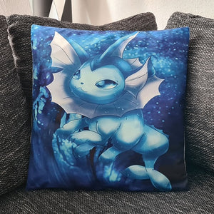 Pokemon Kissenbezug Aquana / Vaporeon 45cm x 45cm - Tinisu