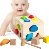 Kinder Baby Holz Puzzle Blocks Geometrie Lernspielzeug - Tinisu