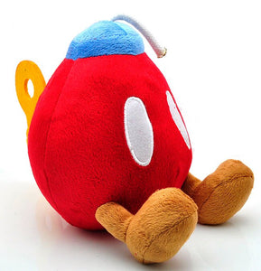 Super Mario roter Bob-omb Kuscheltier - 15 cm Plüschtier - Tinisu