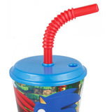 Sonic Plastikbecher mit Strohhalm für Kinder - Tinisu