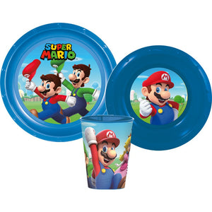 Super Mario Geschirr Kunststoffset für Kinder - Tinisu