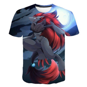 Pokemon T-Shirt für Kinder (Unisex) - Motiv: Zoroark - Tinisu