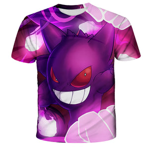 Pokemon T-Shirt für Kinder (Unisex) - Motiv: Gengar - Tinisu