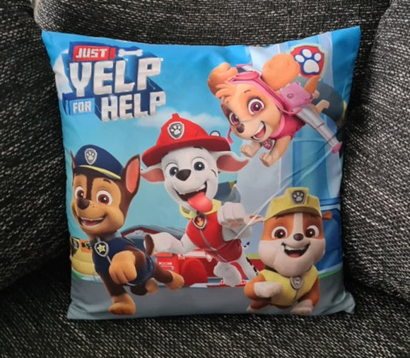 Paw Patrol Kissenbezug für Kinder: Helfer auf vier Pfoten - 40cm x 40cm - Tinisu