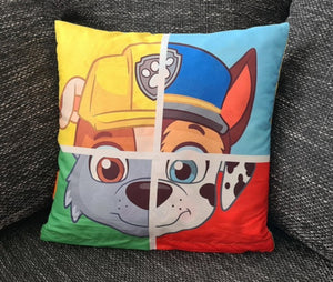 Paw Patrol Kissenbezug für Kinder - Helfer auf vier Pfoten - 40cm x 40cm - Tinisu