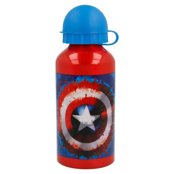 Marvel Captain America Aluminium Flasche 400ml - Tinisu