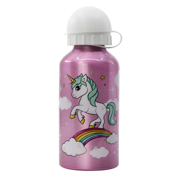 Einhorn Mädchen Aluminium Flasche 400ml - Tinisu