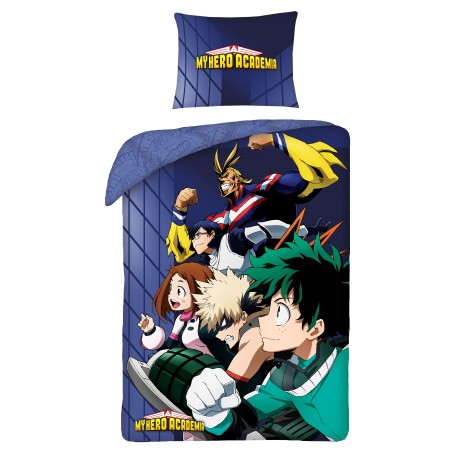 My Hero Academia Bettwäsche 140 x 200 cm - weiche Baumwolle - Kissen und Decke - Tinisu