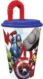 Avengers Marvel Plastikbecher mit Strohhalm für Kinder - Tinisu