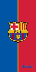 FC Barcelona Strand Handtuch Badetuch Fußball 70x140cm - Tinisu