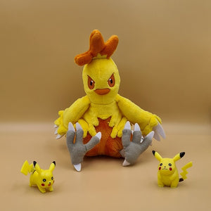 Pokemon Jungglut Kuscheltier - 15 cm Plüschtier Combusken - Tinisu