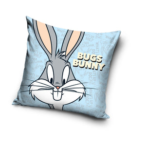 Looney Tunes Kissenbezug: Bugs Bunny Kinder Kissen - 40cm x 40cm - Tinisu