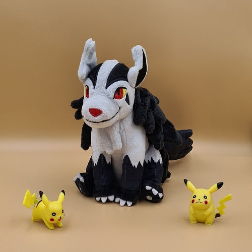 Pokemon Magnayen Kuscheltier - 19 cm Plüschtier Mightyena - Tinisu